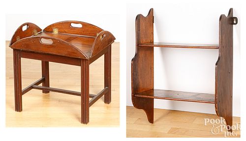 GEORGIAN MAHOGANY BUTLERS TRAY