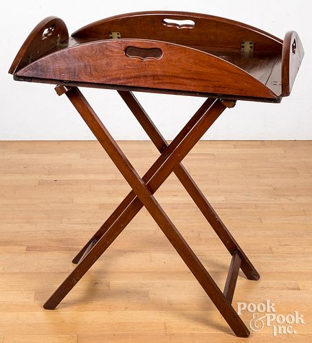 GEORGIAN MAHOGANY BUTLER'S TRAY