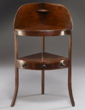 Georgian mahogany corner washs