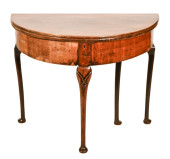 GEORGIAN MAHOGANY  DEMI LUNE F