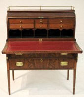 GEORGIAN MAHOGANY FLIP TOP TAM