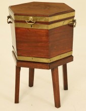 GEORGIAN MAHOGANY HEXAGON SHAP