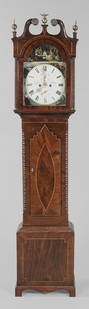 Georgian Mahogany Inlaid Tall