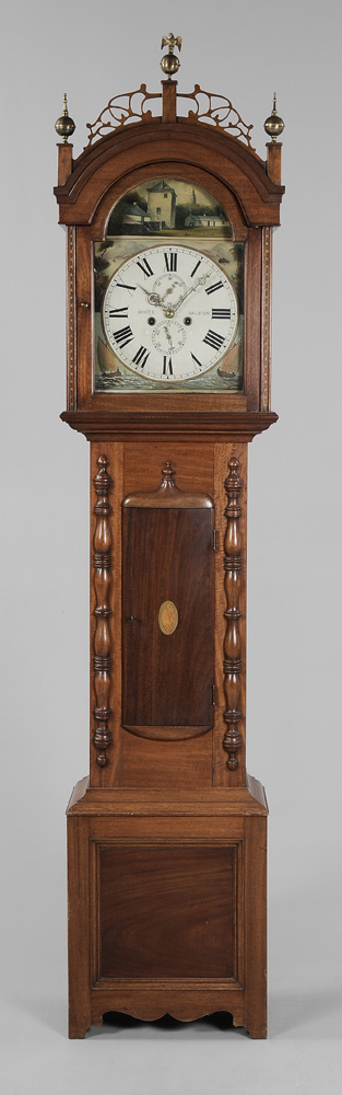 Georgian Mahogany Inlaid Tall