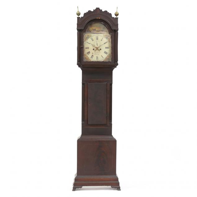 GEORGIAN MAHOGANY INLAID TALL