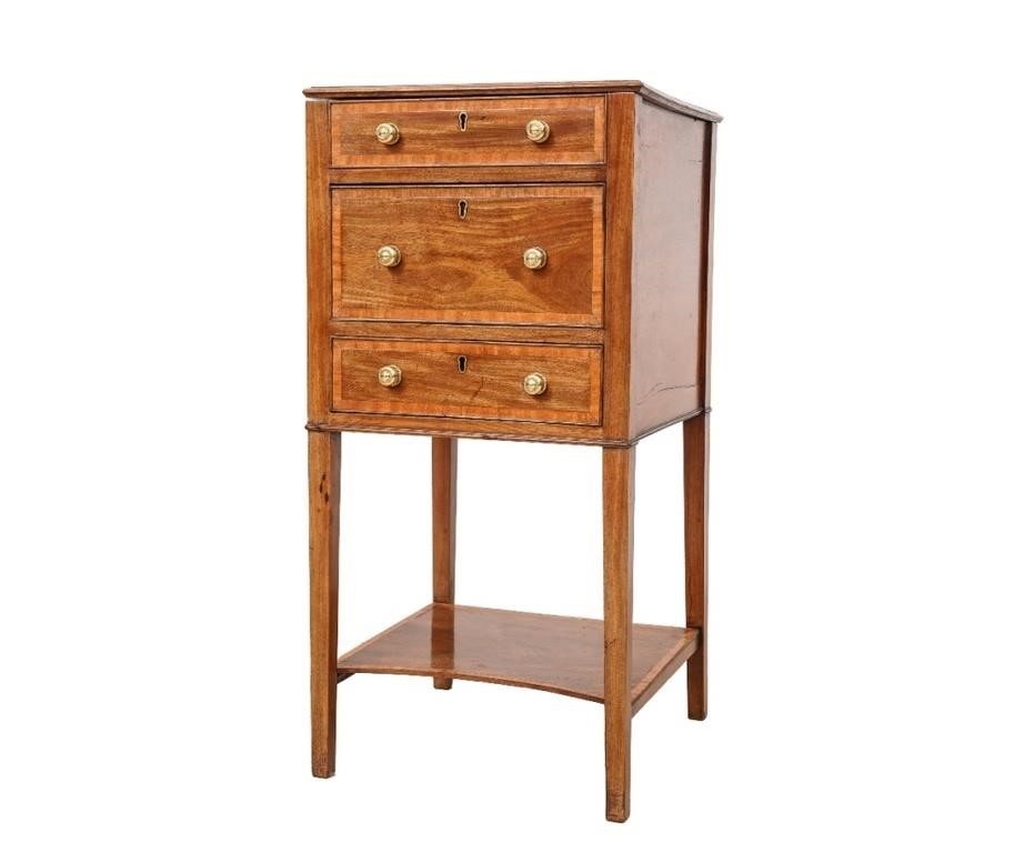Georgian mahogany inlaid wash