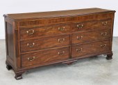 GEORGIAN MAHOGANY LIFT TOP MUL