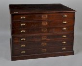 GEORGIAN MAHOGANY MAP CABINETi