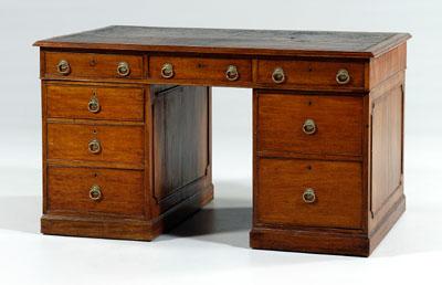 Georgian mahogany partners desk,