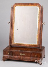 GEORGIAN MAHOGANY SHAVING MIRR