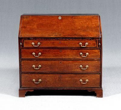 Georgian mahogany slant front desk,