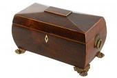 GEORGIAN MAHOGANY TABLE BOXthe