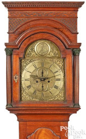 GEORGIAN MAHOGANY TALL CASE CL