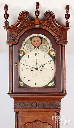 GEORGIAN MAHOGANY TALL CASE