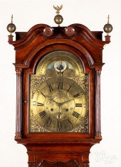 GEORGIAN MAHOGANY TALL CASE CL