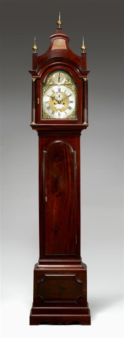 Georgian mahogany tall case clock