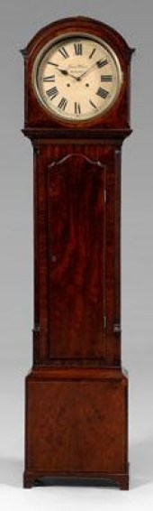 Georgian mahogany tall case cl