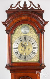 GEORGIAN MAHOGANY TALL CASE CL