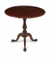 GEORGIAN MAHOGANY TILT-TOP TEA