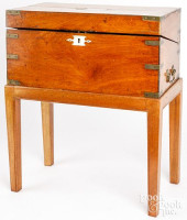 GEORGIAN MAHOGANY TRAVEL DESK,