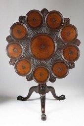 GEORGIAN MAHOGANY TRIPOD SUPPE