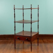 GEORGIAN MAHOGANY WHATNOT SHEL