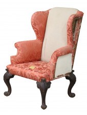 GEORGIAN MAHOGANY WING CHAIR G