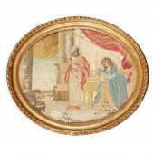 GEORGIAN NEEDLEWORK PANEL DEPI