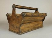 GEORGIAN OAK BOTTLE CARRIER, E