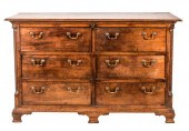 GEORGIAN OAK DRESSERwith six d
