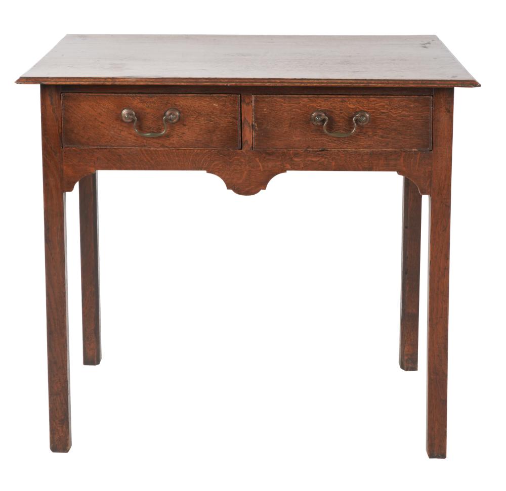 GEORGIAN OAK SIDE TABLEearly 19th