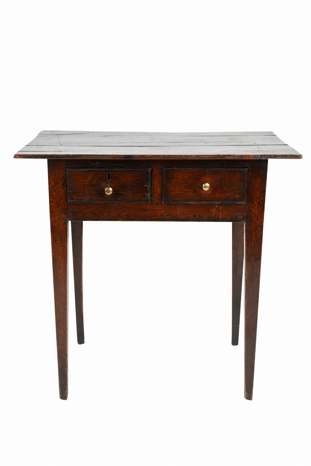 GEORGIAN OAK SIDE TABLEwith two