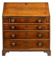 GEORGIAN OAK SLANT FRONT DESKt