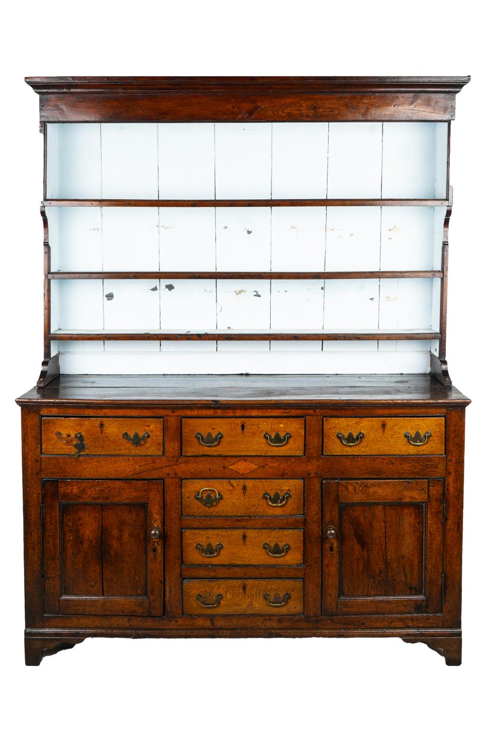 GEORGIAN OAK WELSH DRESSERin two