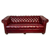 GEORGIAN OXBLOOD RED LEATHER C