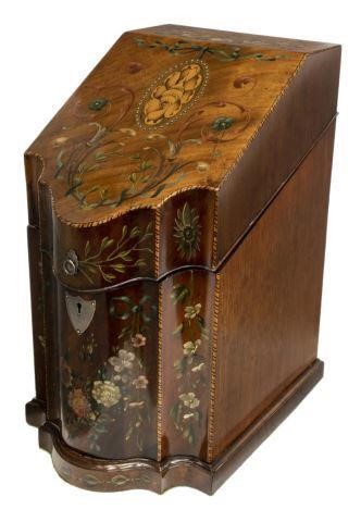 GEORGIAN PAINTED & INLAID