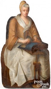 GEORGIAN PAINTED PINE DUMMY BO