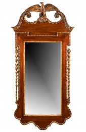 GEORGIAN PARCEL GILT WALL MIRR