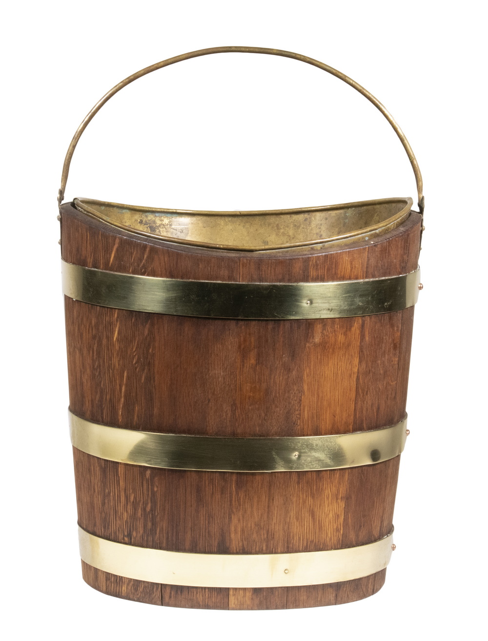GEORGIAN PEAT BUCKET Irish Brass