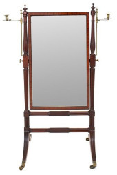 GEORGIAN REVIVAL CHEVAL MIRROR