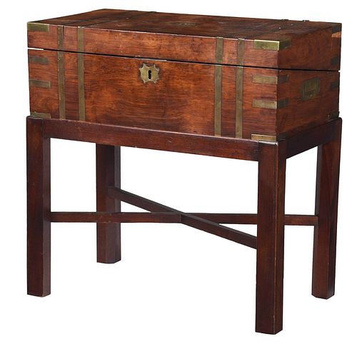 GEORGIAN ROSEWOOD AND BRASS