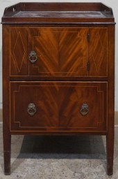 GEORGIAN SATINWOOD INLAID MAHO