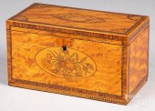 GEORGIAN SATINWOOD INLAID TEA