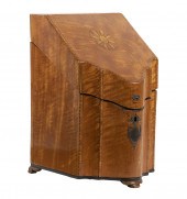 GEORGIAN SATINWOOD KNIFE BOX 1