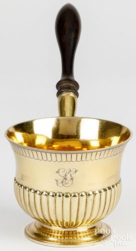 GEORGIAN SILVER GILT BRANDY