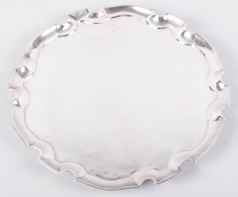 GEORGIAN SILVER SALVER, LONDON DATE