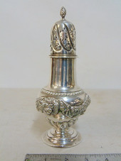 GEORGIAN SILVER SUGAR SHAKER,