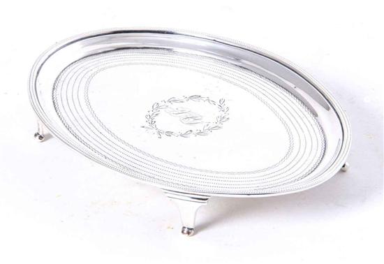 Georgian silver teapot stand by