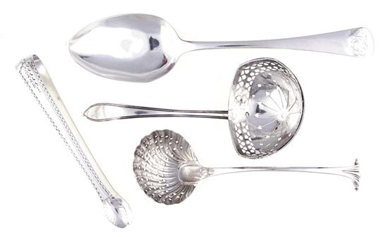 Georgian sterling serving pieces