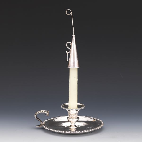 GEORGIAN STERLING SILVER CANDLE